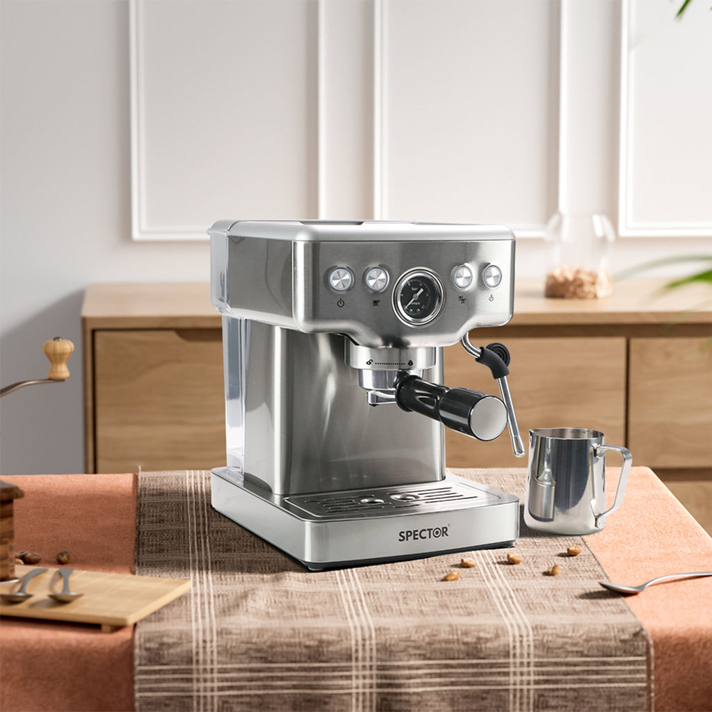 Spector 20 Bar Coffee Machine Espresso Maker with Milk Frother-1954803001893982215