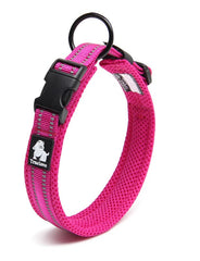 True Love Heavy Duty Reflective Dog Collar - Pink, 2XS-1962324880674394112