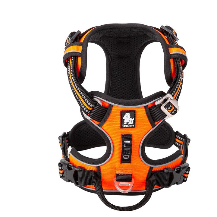True Love No Pull Explosion Proof Dog Harness - Orange, M-1831155635618713600
