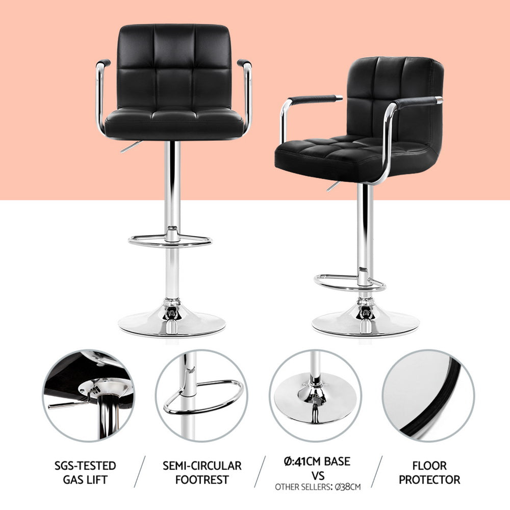 Artiss Bar Table and Stools Set Dining Desk Kitchen Chairs Cafe Pub