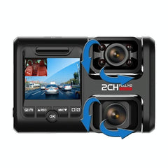 360-Degree Panoramic Dual-Lens Hd Driving Recorder With Wifi And Night Vision-1915197781270728704