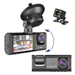 Hd Night Vision Car Driving Recorder With 3 Lenses-1915197563317915648