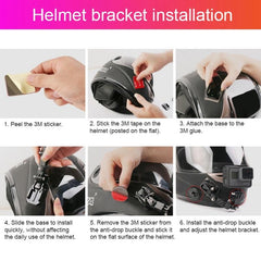 Multi-Joint Arm Mount Set For Cycling Helmets - Compatible With Dji Action Gopro And Other Action Cameras-1915197637083140102