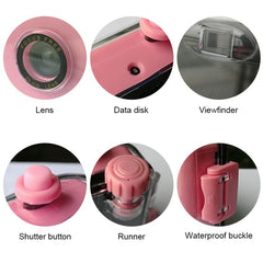 Retro Film Camera For Kids - Waterproof 5M - Flowers Pattern-1915198384457781252