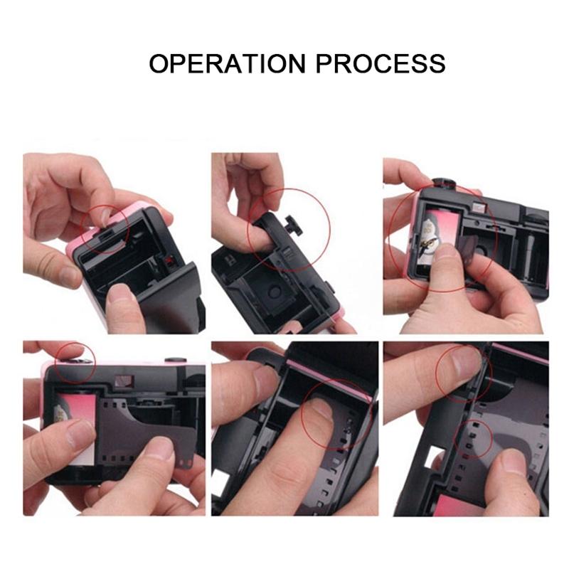 Retro Film Camera For Kids - Waterproof 5M - Flowers Pattern-1915198384457781253