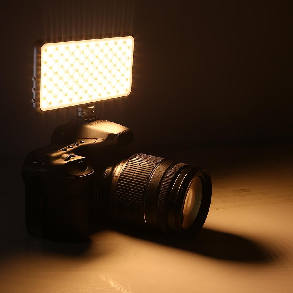 Pocket Led Studio Light For Vlogging & Photography - 180 Leds Oled Display Cold Shoe Mount - Canon / Nikon Dslr-1915197543566938114