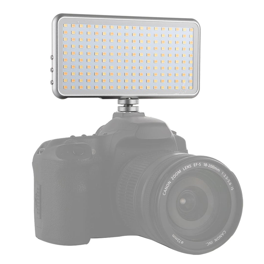 Pocket Led Studio Light For Vlogging & Photography - 180 Leds Oled Display Cold Shoe Mount - Canon / Nikon Dslr-1915197543566938118