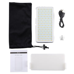 Pocket Led Studio Light For Vlogging & Photography - 180 Leds Oled Display Cold Shoe Mount - Canon / Nikon Dslr-1915197543566938120