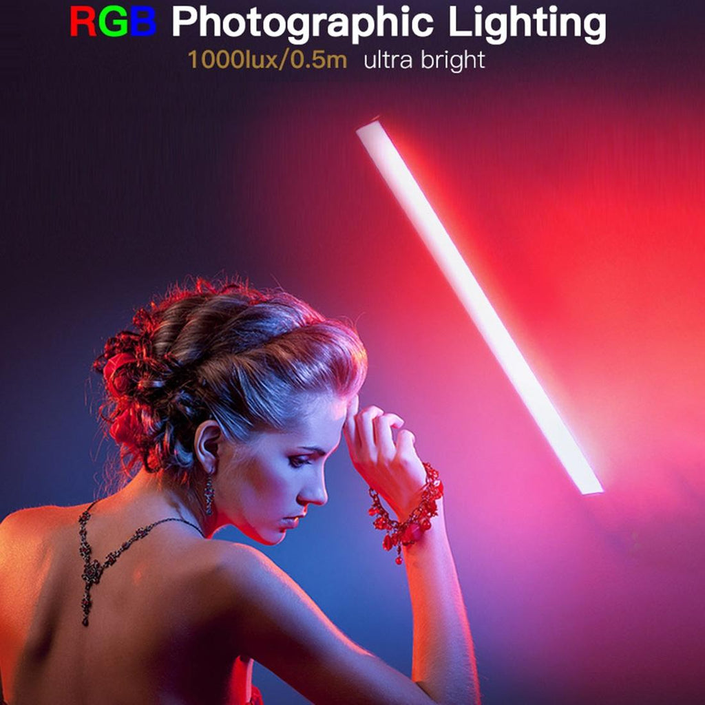 8-Colour Led Stick Video Light With Remote Control-1964932336835497992