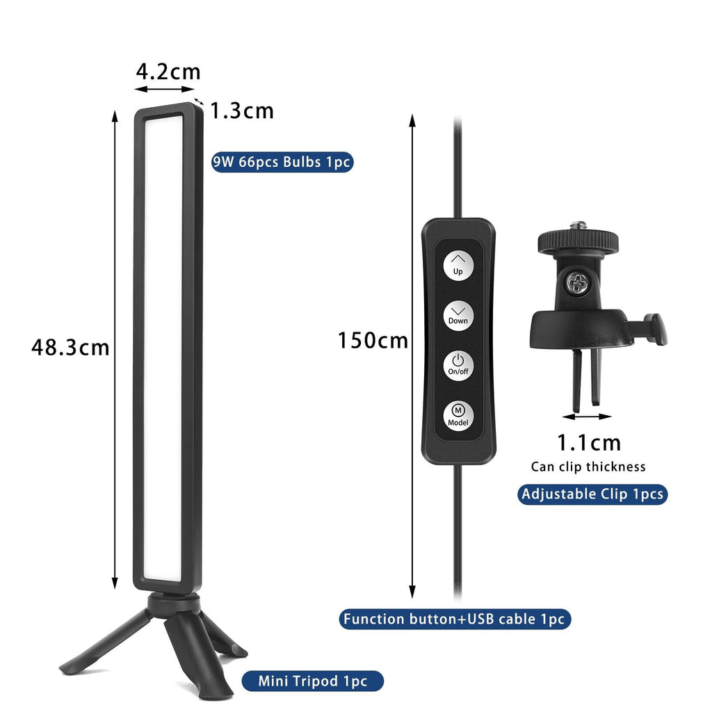 Portable Bi-Colour Led Video Light For Live Streaming And Conferences-1915197746059546625