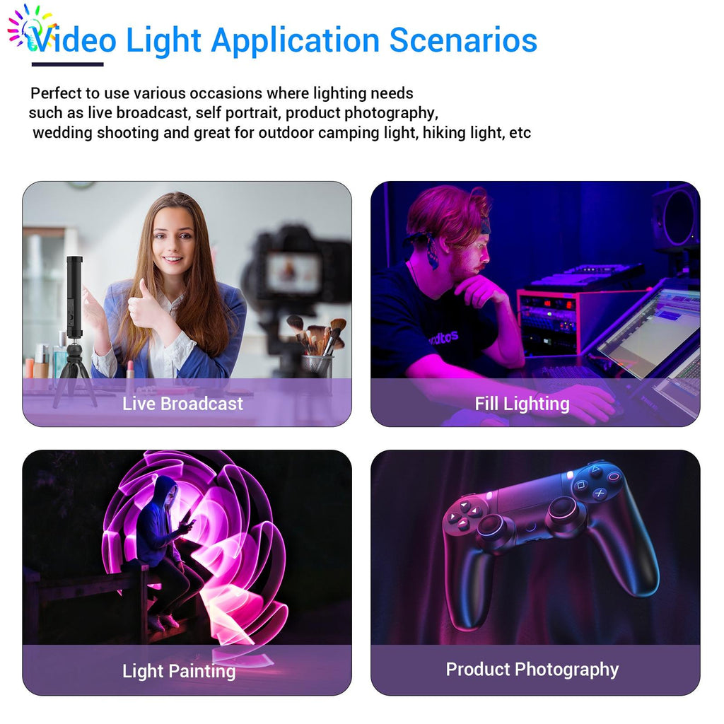 Handheld Rgb Light Stick With Remote Control-1964932268732583942