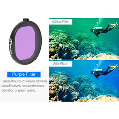 3-In-1 Round Diving Lens Filter For Gopro Hero8-1915198243889876996