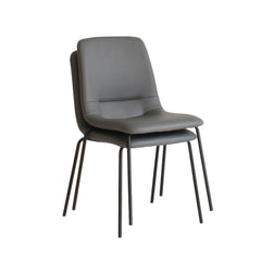 Levede Stackable Dining Chairs Kitchen Grey-1954802990997180416