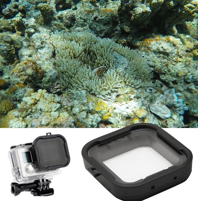 Snap-On Dive Housing Lens With Star Filter For Gopro Hero4 / 3 - Cube Design-1915197914800590853