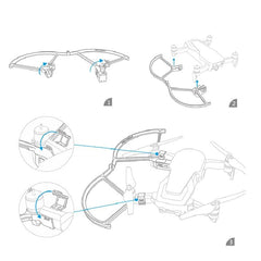 Lightweight Led Propeller Guard For Dji Mavic Air-1915197585891659780