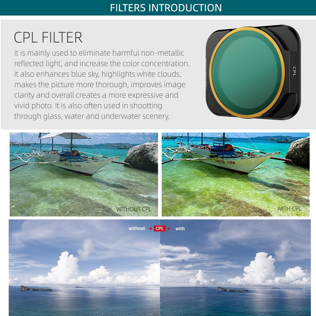 3-In-1 Cpl And Nd Lens Filters For Dji Air 2S-1915197719140503559