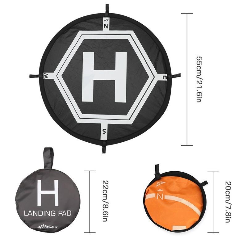 Foldable Landing Pad For Dji Mavic Mini / Air 2S / Fpv - 55Cm Round With Night Light-1915198233991319553