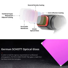 Professional Diving Lens Filter Set For Dji Pocket - 3 Pack-1915197721803886596