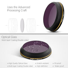 Gold Edge Lens Filter For Dji Inspire 2 / X4S Gimbal Camera Drone-1915197559362686978