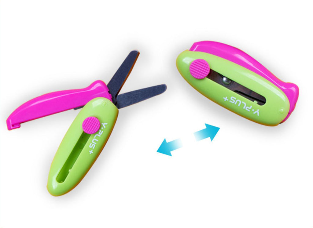 YPlus Cuckoo Spring-Action pocket Scissors-1966287388607123460