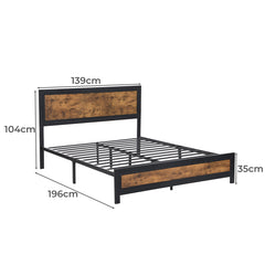 Levede Metal Bed Frame Mattress Base Double-1954802931664556034