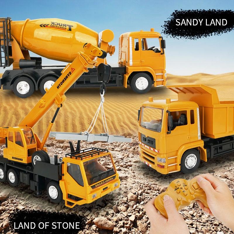 10-Ch Remote Control Mixer Truck - 2.4G Simulated Engineering Vehicle-1915197948124336131