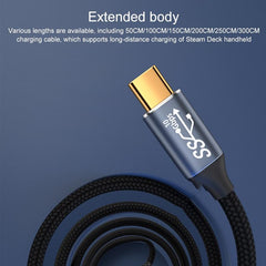 1.5M Usb-C Male To Female Stereo Curved Extension Cable For Steam Deck - 100W-1915197967258750979
