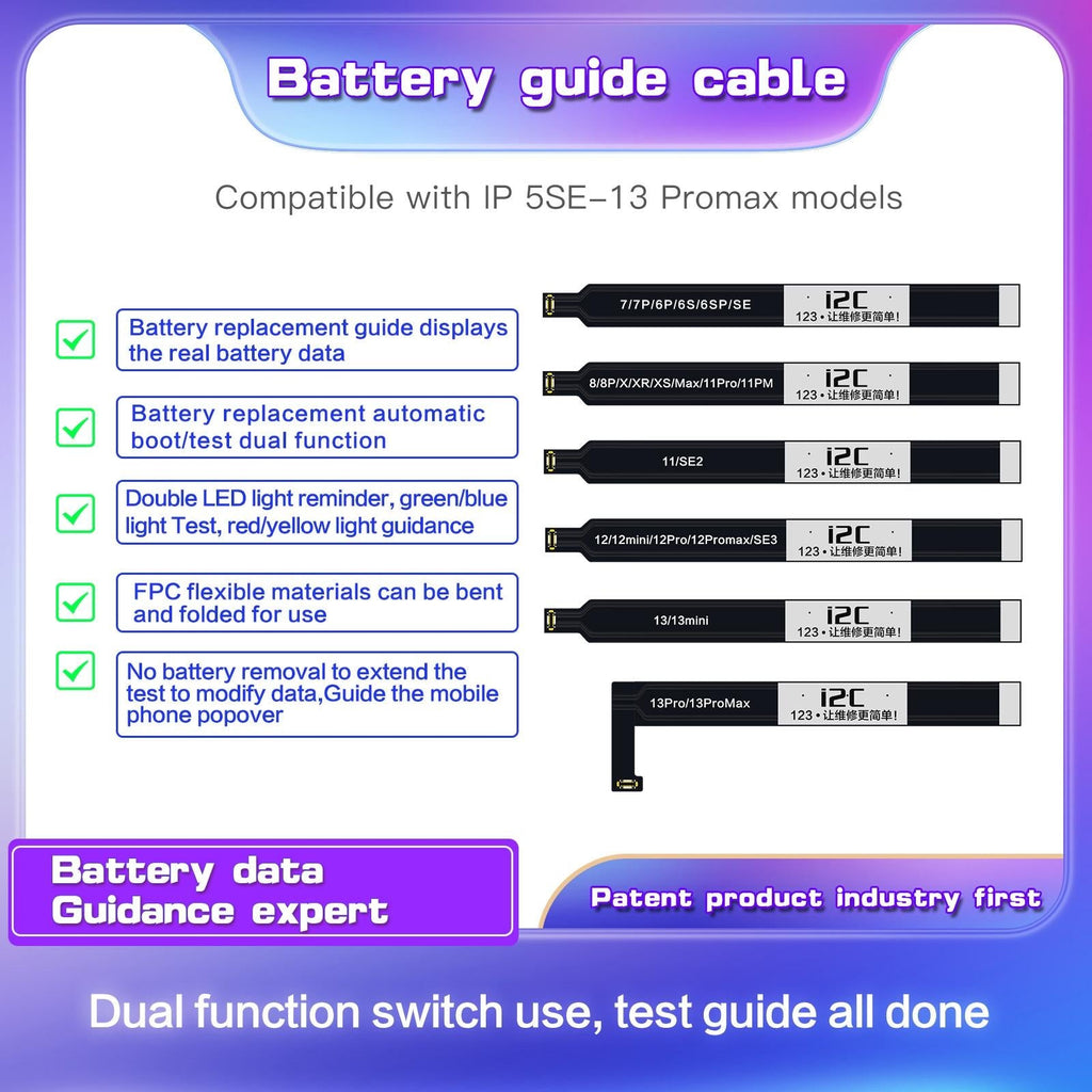 Flexible I2C Battery Boot Strap Cable For Iphone 12 Series And Se3-1915197822920167426