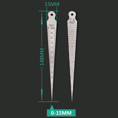 Stainless Steel Taper Gauge For Gap Measurement 1-15Mm-1915197750643920898