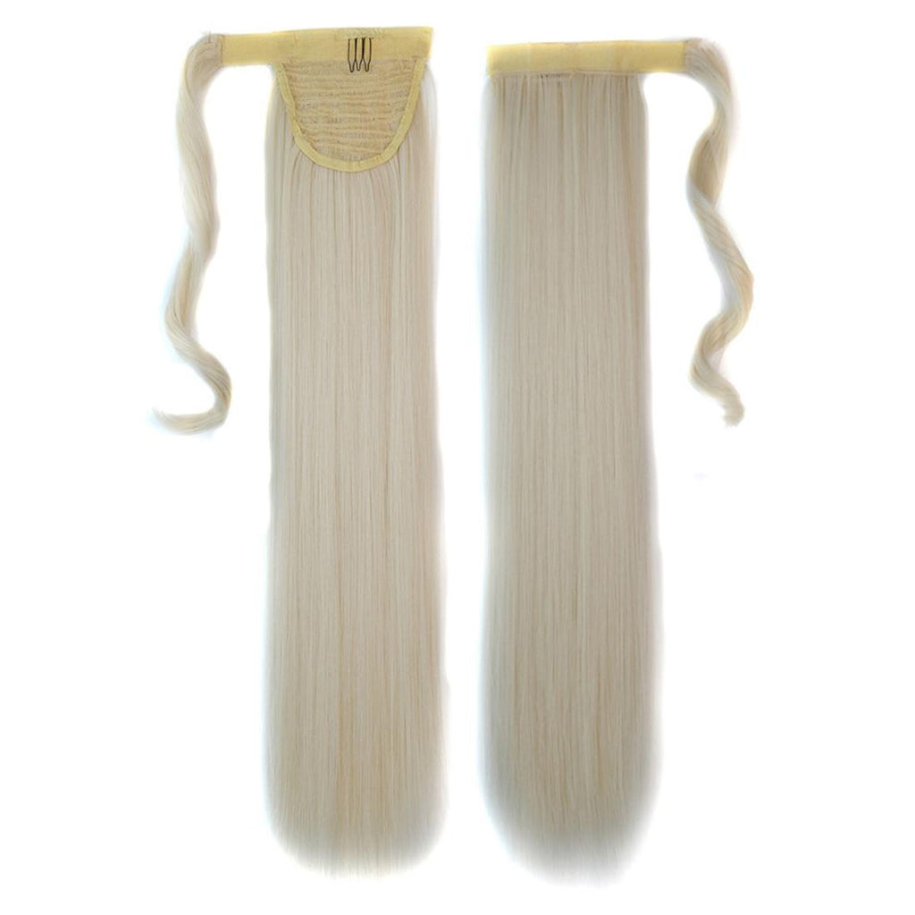 60 Long Straight Ponytail With Invisible Bandage Band - No Code-1915197871532150784