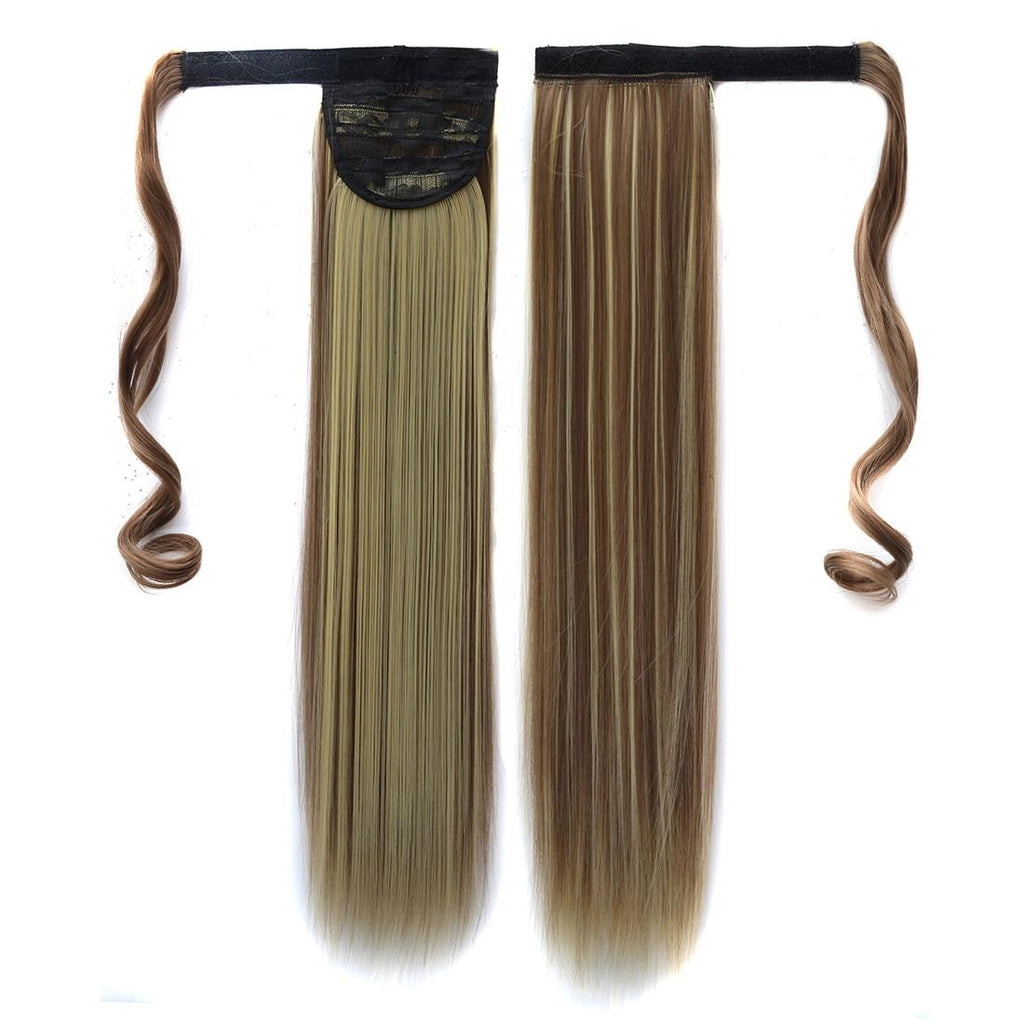 Long Straight Bandage Style Wig With Invisible Ponytail - 18H613-1915197721954881536