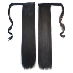 Long Straight Invisible Bandage Style Wig Ponytail - No Code-1915197753894506500