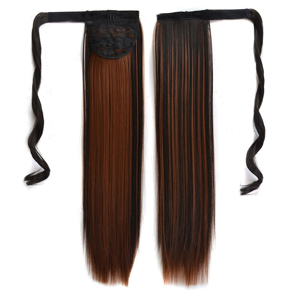 2H30 Straight Hair Invisible Bandage Wig Ponytail - Natural Look-1915197583714816000