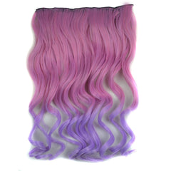 Long Curls Clip In Hair Extension With Gradient Wave - Large-1915197733912842240