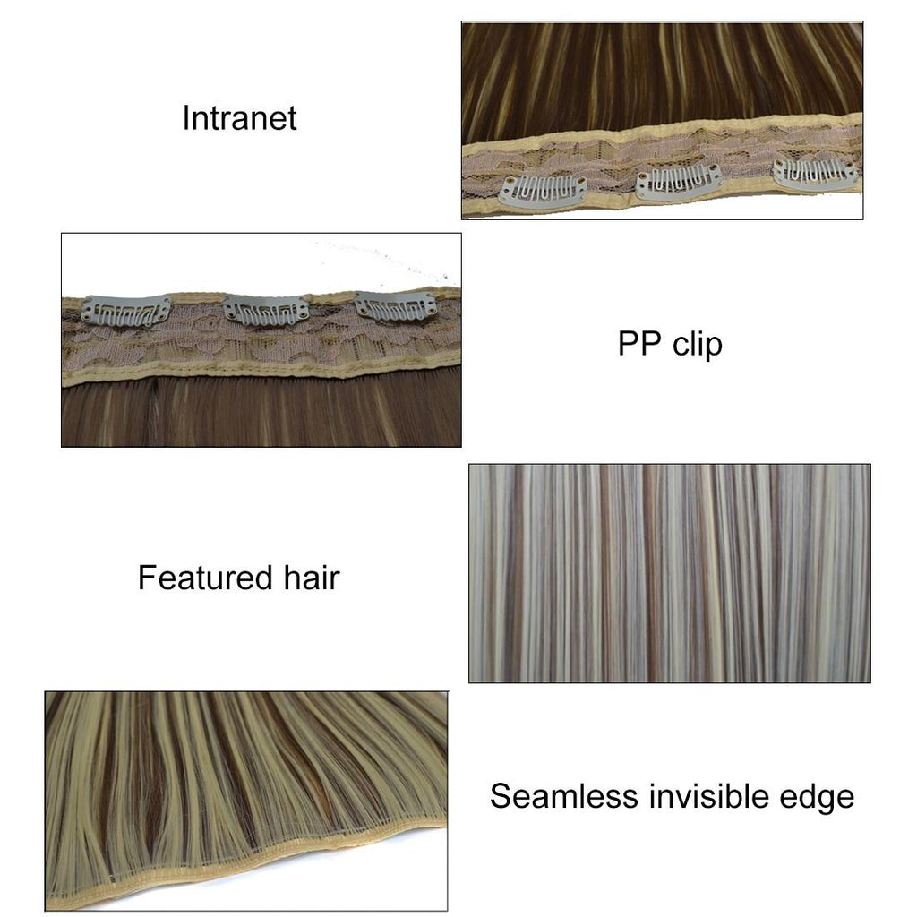 27 Long Straight Clip-In Wig Extension - 5 Pieces-1915197724567932930