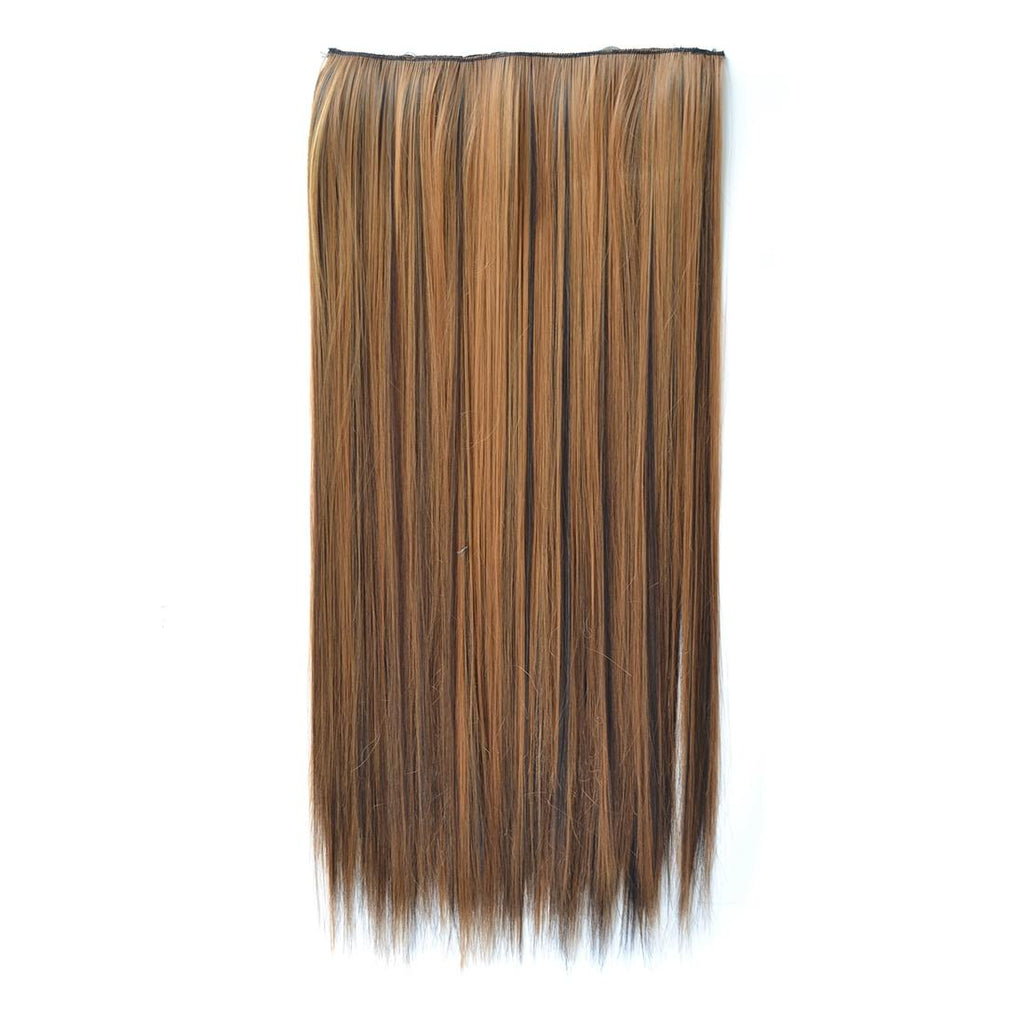 27H4 Long Straight Wig With Five Clips - Natural Look-1915197552291090432