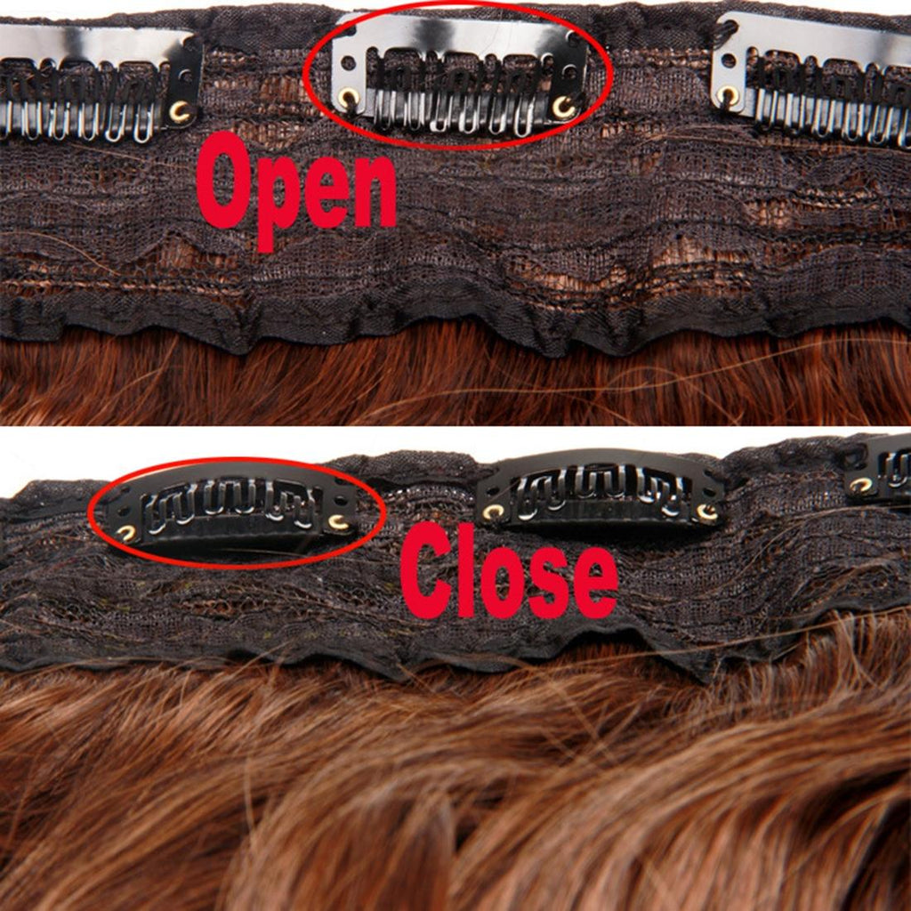 2M30 Long Straight Wig With Five Clips - Natural Look-1915197596931067907