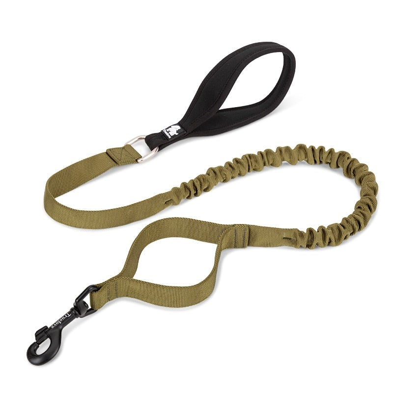 True Love Military Dog Leash 2 cm width and 1.4 m length - Army Green M-1962324906012184577