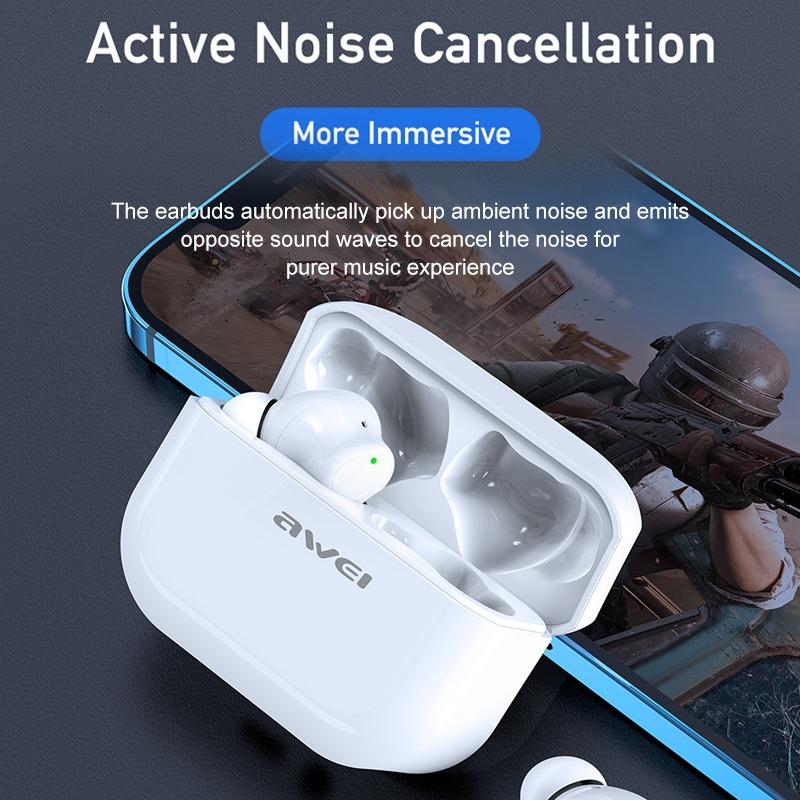 Waterproof Tws Headset With Anc & Charging Case - Ta1 Bluetooth V5.0-1915197596352253958