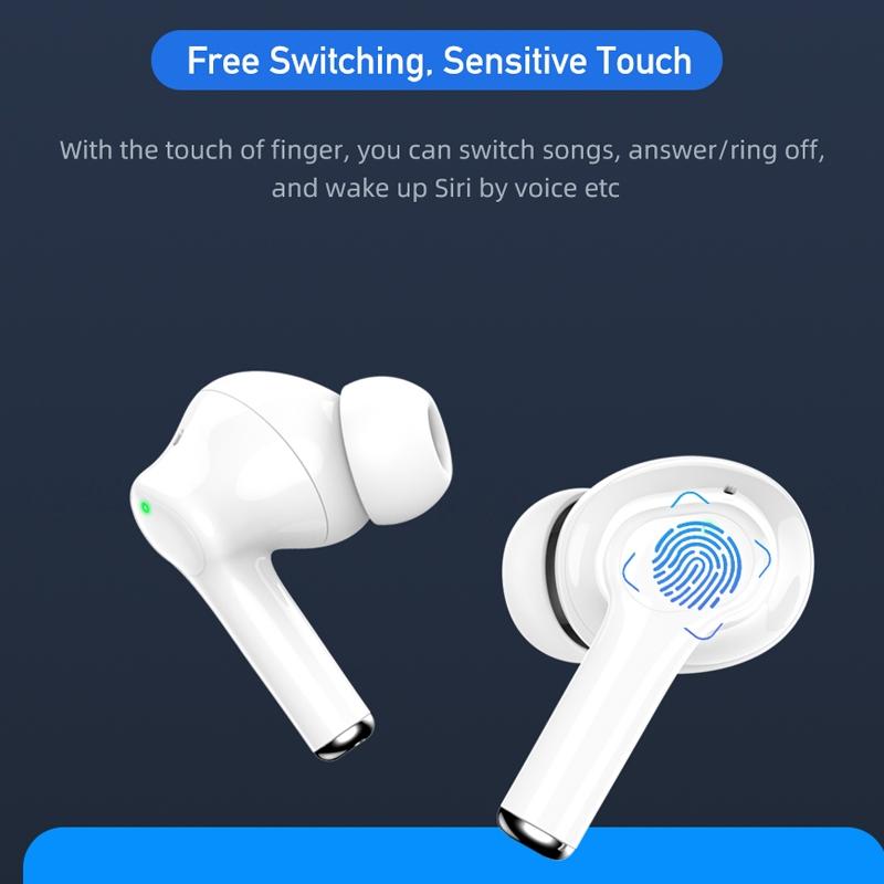 Waterproof Tws Headset With Anc & Charging Case - Ta1 Bluetooth V5.0-1915197596352253959