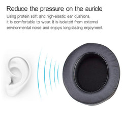 2-Pack Replacement Earpads For Razer Kraken 7.1 V2 Pro Headphones - Grey Sponge Net Cover-1922443446661025792