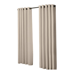 2x Blockout Curtains Panels 3 Layers Beige-1954802971330088961