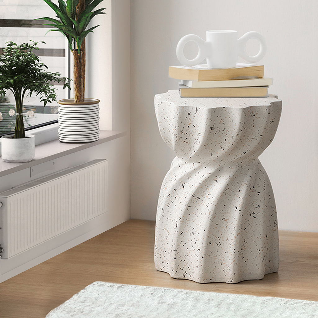 Levede Side Table End Terrazzo Hourglass-1954802989415927814