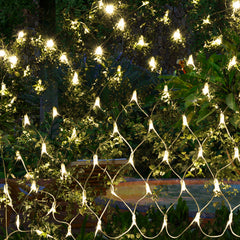 320LED Fairy Lights Net Mesh Curtain Warm white-1954802501815504902