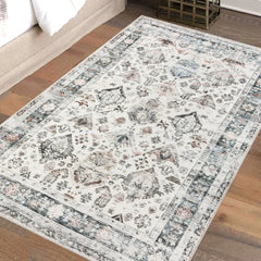 Marlow  Floor Rug Vintage Short Pile Washable Carpet Soft Plush Non Slip 80X120-1954802389546569734