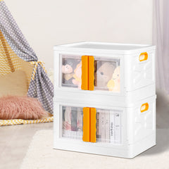 45L Storage Container Stackable Toy Yellow-1954802601224704006