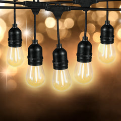 Emitto Solar LED Festoon String Lights-1954802833337487366