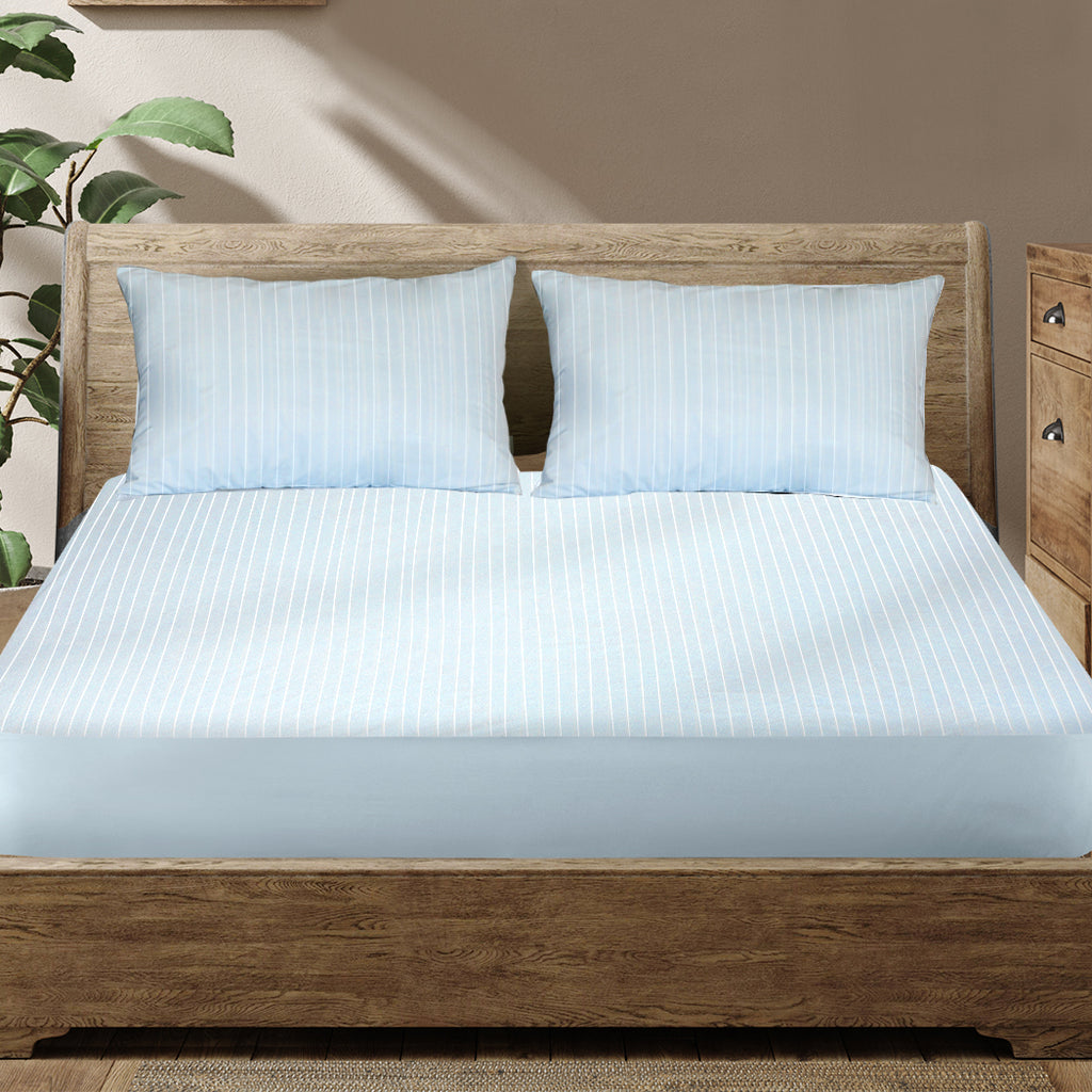Dreamz King Mattress Protector Pillowcases King Blue-1954802846469853191