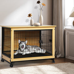 PaWz Wooden Wire Dog Kennel Side End XXL XX-Large-1954802558983868422
