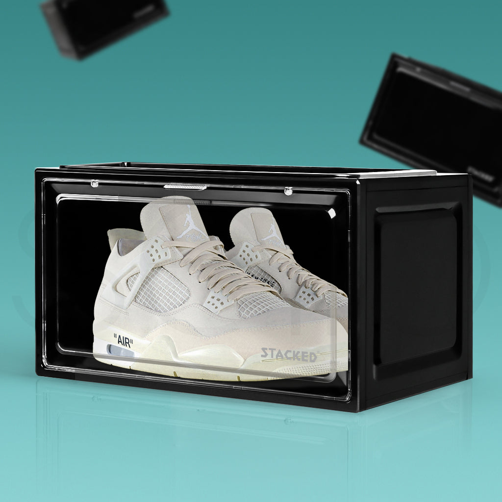 Stacked Shoe Box Acrylic Sneaker Display 1PC Black-1954802597147840518
